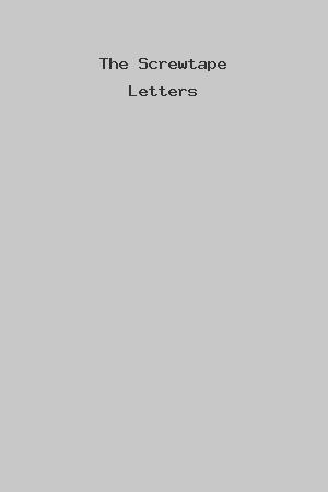 The Screwtape Letters cover